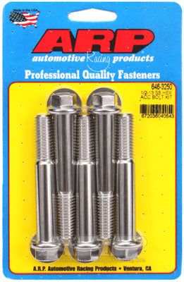 646-3250, ARP 646-3250 SAE Bolt Kit 1/2-13 x 3.250 hex SS bolts في الإمارات العربية المتحدة, دبي. Condition - new. Price 320 AED. Photo, seller contacts | AUTO.AE