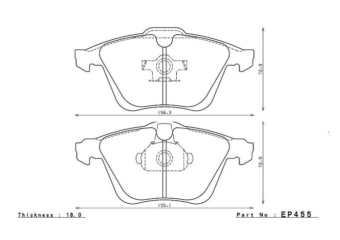 EP455SSY, ENDLESS EP455SSY Front brake pads MAZDA 3 2.3L Turbo (07-12) in UAE, Dubai. Condition - new. Price 720 AED. Photo, seller contacts | AUTO.AE