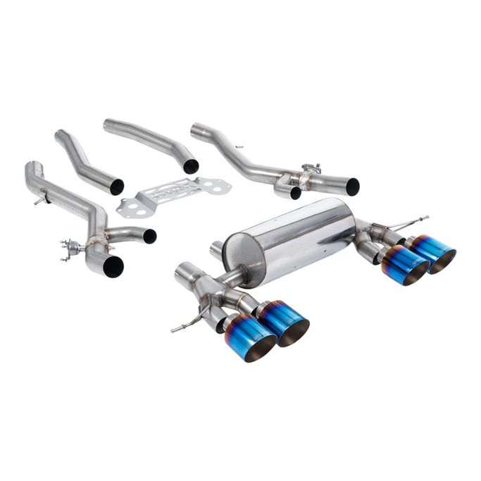 SSXBM1320, MILLTEK SSXBM1320 Secondary Cat-Back Exhaust, 3.15" (Blue Titanium GT-115 Trims) for BMW M3 (G80 / G81) / M4 (G82) в ОАЭ, Дубай. Состояние - новое. Цена ⁦22 920 AED⁩. Фото, контакты продавца | AUTO.AE