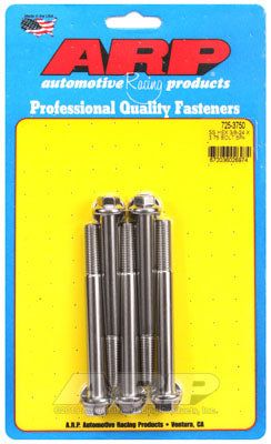 725-3750, ARP 725-3750 SAE Bolt Kit 3/8-24 x 3.750 hex 7/16 wrenching SS bolts في الإمارات العربية المتحدة, دبي. Condition - new. Price 270 AED. Photo, seller contacts | AUTO.AE