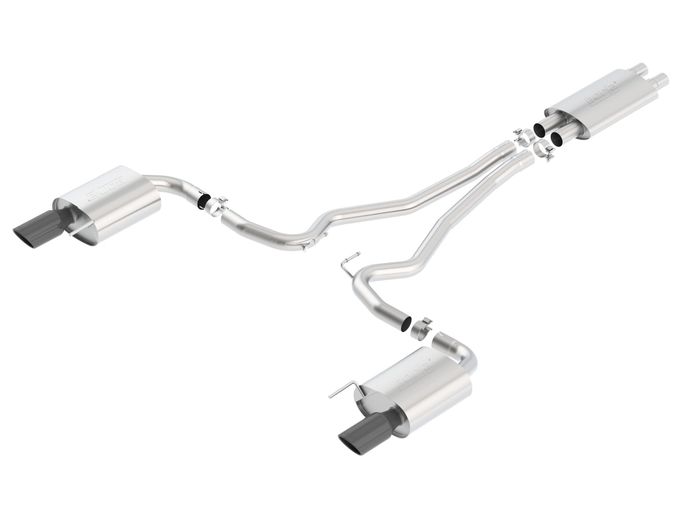 140589BC, BORLA 140589BC Cat Back Exhaust System, Mustang GT V8-5.0L, Tip №49, 2015-16, sound Touring in UAE, Dubai. Condition - new. Price ⁦9,510 AED⁩. Photo, seller contacts | AUTO.AE