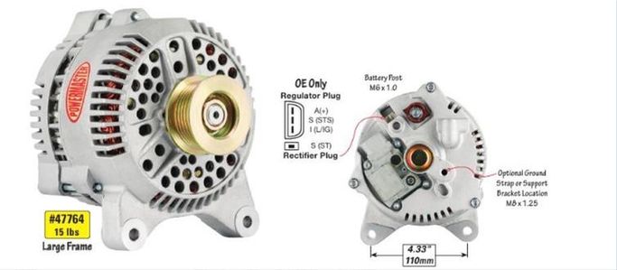 PWM-47764, Powermaster High-Amp Alternators 47764 in UAE, Dubai. Condition - new. Price 1,310 AED. Photo, seller contacts | AUTO.AE