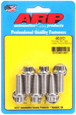 490-3101, ARP 490-3101 Motor Mount Bolt Kit for Pontiac V8. 12pt في الإمارات العربية المتحدة, دبي. Condition - new. Price 250 AED. Photo, seller contacts | AUTO.AE