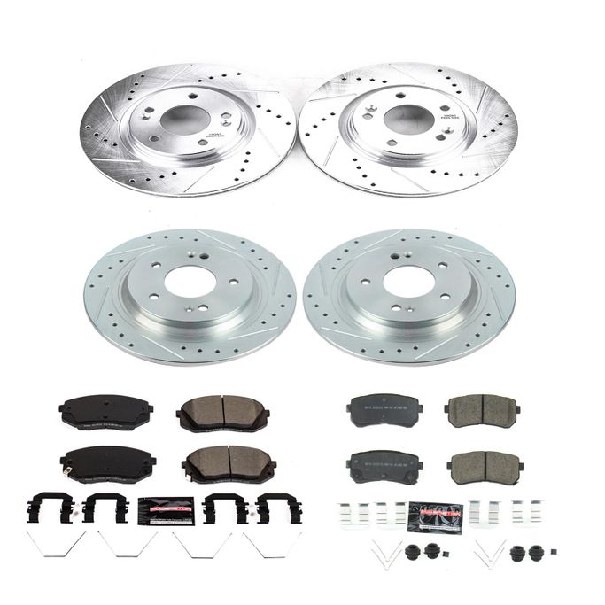 PWR-K8286, PowerStop Z23 Evolution Sport Brake Upgrade Kits for 2018-2023 KONA, 2021-2023 SELTOS - K8286 в ОАЭ, Дубай. Состояние - новое. Цена ⁦1 500 AED⁩. Фото, контакты продавца | AUTO.AE