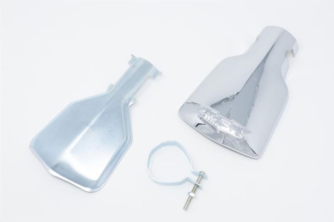 GQR-SB-23, Gene Smith Quality Reproduction Exhaust Extensions Unique, Chrome Stock Inch Exhaust Tip SB-23 في الإمارات العربية المتحدة, دبي. Condition - new. Price ⁦260 AED⁩. Photo, seller contacts | AUTO.AE