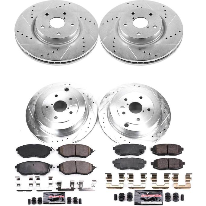 PWR-K4088, PowerStop Z23 Evolution Sport Brake Upgrade Kits for 2006-2007 B9 TRIBECA, 2008-2014 TRIBECA - K4088 в ОАЭ, Дубай. Состояние - новое. Цена ⁦2 170 AED⁩. Фото, контакты продавца | AUTO.AE