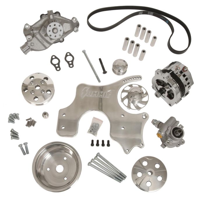 SUM-340410X, Summit Racing™ Billet SBC Serpentine Pulley Kit SUM-340410X в ОАЭ, Дубай. Состояние - новое. Цена ⁦8 360 AED⁩. Фото, контакты продавца | AUTO.AE