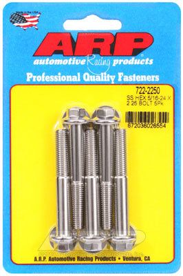 722-2250, ARP 722-2250 SAE Bolt Kit 5/16-24 x 2.250 hex SS bolts in UAE, Dubai. Condition - new. Price 230 AED. Photo, seller contacts | AUTO.AE