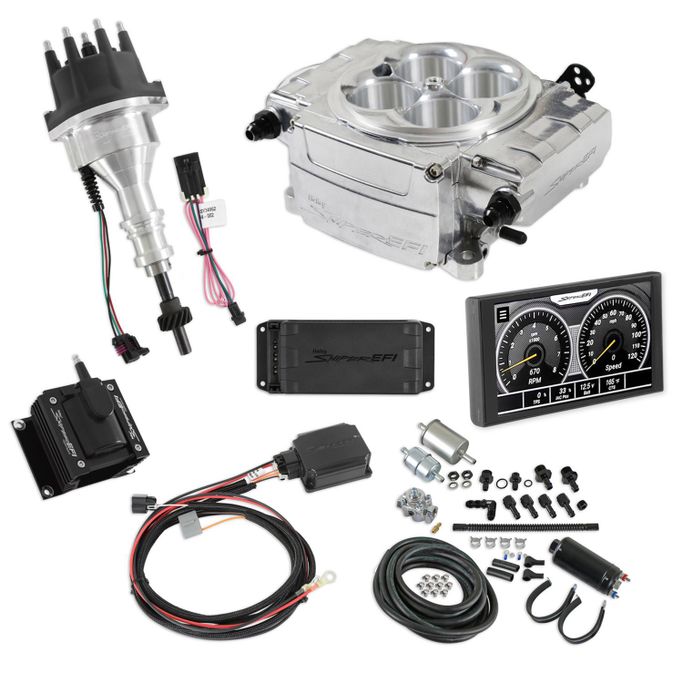 SNE-5505105PKSBF, Holley Sniper 2 EFI 650 HP Inline Pump Fuel Injection Systems with Power Distribution Module 550-510-5PK-SBF في الإمارات العربية المتحدة, دبي. Condition - new. Price 11,820 AED. Photo, seller contacts | AUTO.AE