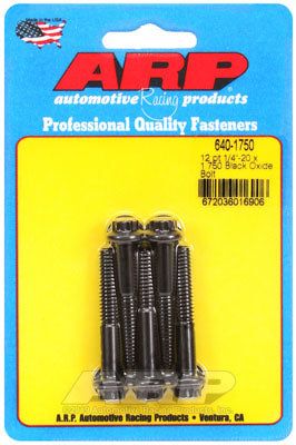 640-1750, ARP 640-1750 SAE Bolt Kit 1/4-20 x 1.750 12pt black oxide bolts в ОАЭ, Дубай. Состояние - новое. Цена 190 AED. Фото, контакты продавца | AUTO.AE