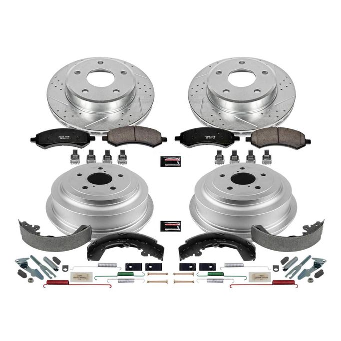 PWR-K15254DK, PowerStop Z23 Evolution Sport Disc and Drum Brake Upgrade Kits for 2005-2011 DAKOTA, 2006-2009 RAIDER - K15254DK in UAE, Dubai. Condition - new. Price ⁦2,800 AED⁩. Photo, seller contacts | AUTO.AE