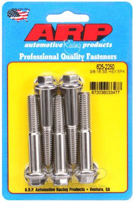 625-2250, ARP 625-2250 SAE Bolt Kit 3/8-16 x 2.250 hex 7/16 wrenching SS bolts في الإمارات العربية المتحدة, دبي. Condition - new. Price 250 AED. Photo, seller contacts | AUTO.AE