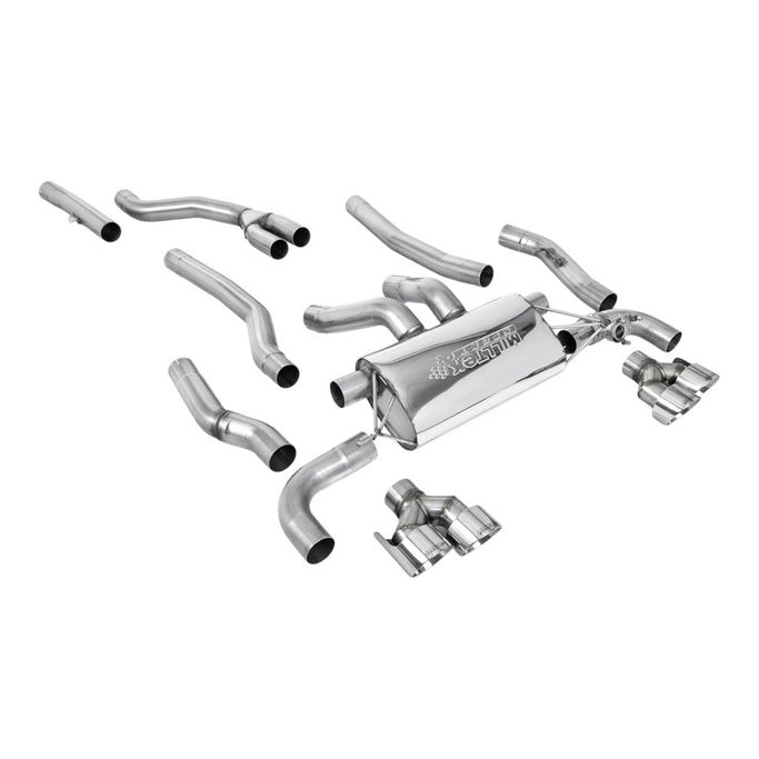 SSXBM1253, MILLTEK SSXBM1253 Cat-Back Exhaust, 3" (Polished GT-100 Trims) for BMW M240i XDrive (G42) Non-OPF/GPF в ОАЭ, Дубай. Состояние - новое. Цена ⁦15 660 AED⁩. Фото, контакты продавца | AUTO.AE
