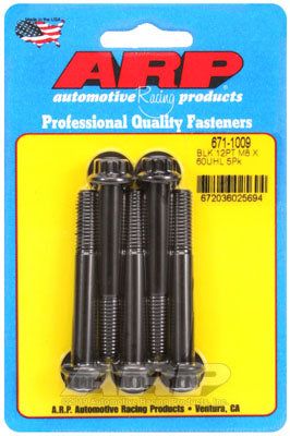671-1009, ARP 671-1009 Metric Thread Bolt Kit M8 x 1.25 x 60mm 12pt black oxide bolts в ОАЭ, Дубай. Состояние - новое. Цена 220 AED. Фото, контакты продавца | AUTO.AE