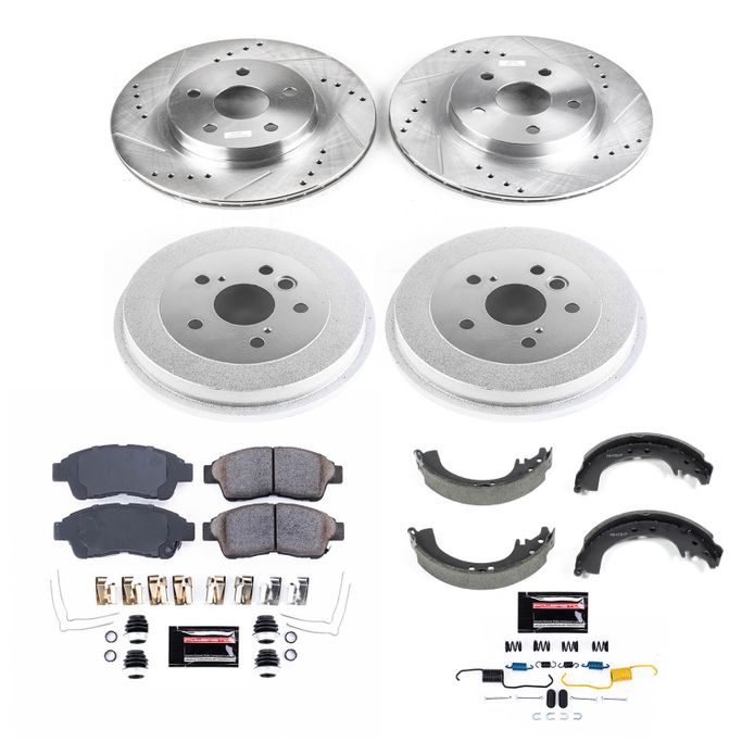 PWR-K15062DK, PowerStop Z23 Evolution Sport Disc and Drum Brake Upgrade Kits for 1996-2000 RAV4 - K15062DK в ОАЭ, Дубай. Состояние - новое. Цена 1 430 AED. Фото, контакты продавца | AUTO.AE