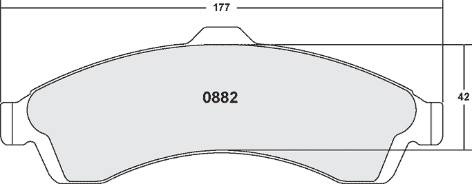 0882.22, PFC 0882.22 Front Brake Pads for CHEVROLET SSR 2003-2005 in UAE, Dubai. Condition - new. Price 570 AED. Photo, seller contacts | AUTO.AE