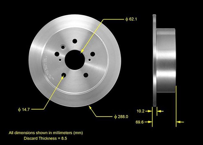 BEN-PRT5549, Bendix Brakes Global Brake Rotors PRT5549 في الإمارات العربية المتحدة, دبي. Condition - new. Price 190 AED. Photo, seller contacts | AUTO.AE