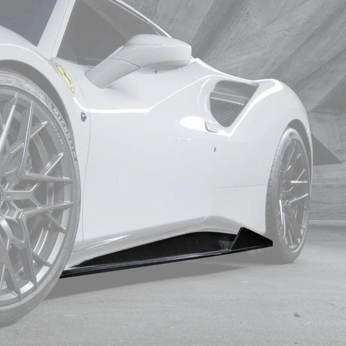 FRV2030, VORSTEINER FRV2030 Side Skirts DIAVOLO (Gloss Carbon) for FERRARI 488 في الإمارات العربية المتحدة, دبي. Condition - new. Price ⁦22,060 AED⁩. Photo, seller contacts | AUTO.AE