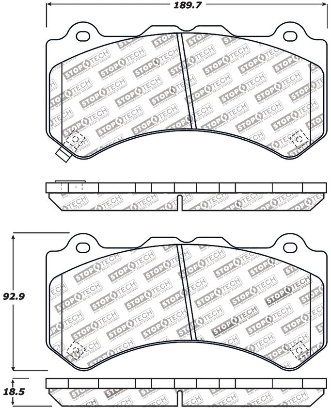 309.13820, STOPTECH 309.13820 Front Sport Brake Pads with Shims NISSAN GT-R 2009-2018 в ОАЭ, Дубай. Состояние - новое. Цена ⁦1 040 AED⁩. Фото, контакты продавца | AUTO.AE