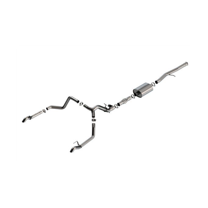 141004, BORLA 141004 Cat-Back Exhaust System 2.75 ATAK (2.25" Brushed Stainless Steel Tips) for CHEVROLET Silverado 1500 ZR2 / GMC Sierra 1500 AT4X 6.2L 2024 في الإمارات العربية المتحدة, دبي. Condition - new. Price ⁦8,000 AED⁩. Photo, seller contacts | AUTO.AE
