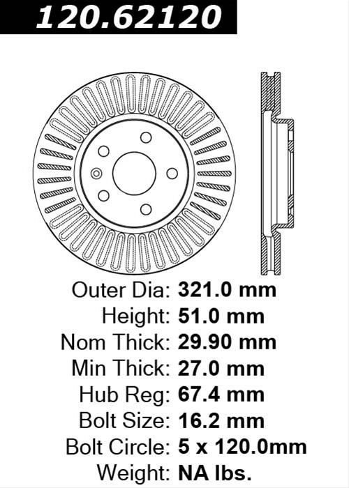 CEB-120-62120, Centric Premium Brake Rotors 120.62120 in UAE, Dubai. Condition - new. Price 240 AED. Photo, seller contacts | AUTO.AE