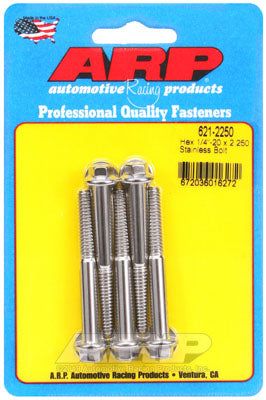 621-2250, ARP 621-2250 SAE Bolt Kit 1/4-20 x 2.250 hex SS bolts в ОАЭ, Дубай. Состояние - новое. Цена 210 AED. Фото, контакты продавца | AUTO.AE