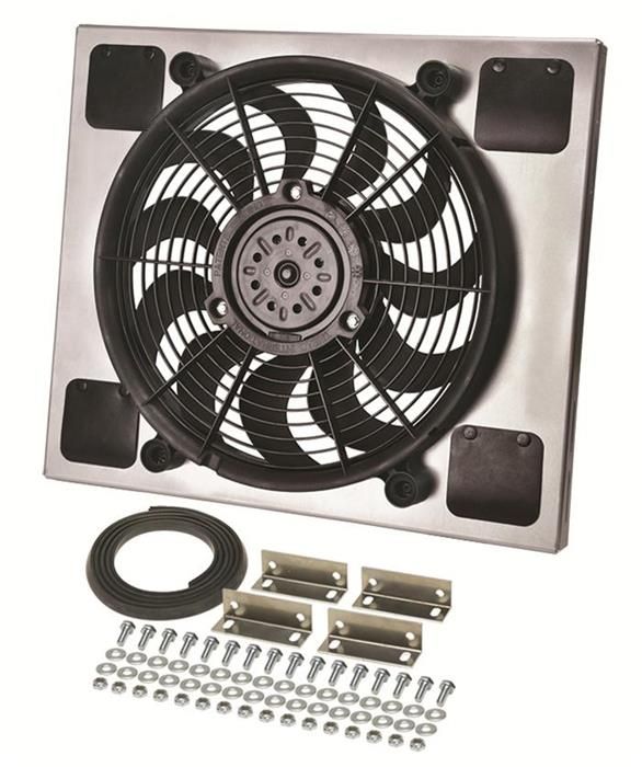 DER-16817, 14 Inch 2,100 CFM Derale High-Output Single RAD Fan and Shroud Kit 16817 в ОАЭ, Дубай. Состояние - новое. Цена ⁦1 790 AED⁩. Фото, контакты продавца | AUTO.AE
