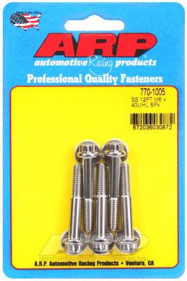770-1005, ARP 770-1005 Metric Thread Bolt Kit M6 x 1.00 x 40 12pt SS bolts في الإمارات العربية المتحدة, دبي. Condition - new. Price 240 AED. Photo, seller contacts | AUTO.AE
