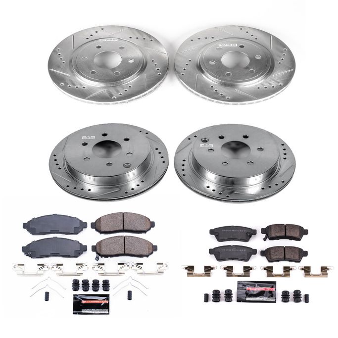PWR-K8358, PowerStop Z23 Evolution Sport Brake Upgrade Kits for 2016-2024 FRONTIER - K8358 في الإمارات العربية المتحدة, دبي. Condition - new. Price 1,670 AED. Photo, seller contacts | AUTO.AE