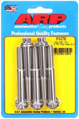 613-2750, ARP 613-2750 SAE Bolt Kit 3/8-16 x 2.750 12pt SS bolts في الإمارات العربية المتحدة, دبي. Condition - new. Price 250 AED. Photo, seller contacts | AUTO.AE