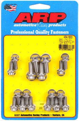 434-1803, ARP 434-1803 Oil Pan Bolt Kit for Chevrolet Small Block 1-pc SS 12pt в ОАЭ, Дубай. Состояние - новое. Цена 340 AED. Фото, контакты продавца | AUTO.AE