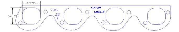 FOG-7340S, Flatout Gaskets GPC Header Gaskets 7340S في الإمارات العربية المتحدة, دبي. Condition - new. Price 160 AED. Photo, seller contacts | AUTO.AE