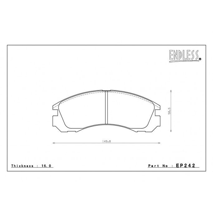 EP242CCRG, ENDLESS EP242CCRG Front brake pads MITSUBISHI EVO RS в ОАЭ, Дубай. Состояние - новое. Цена 1 190 AED. Фото, контакты продавца | AUTO.AE