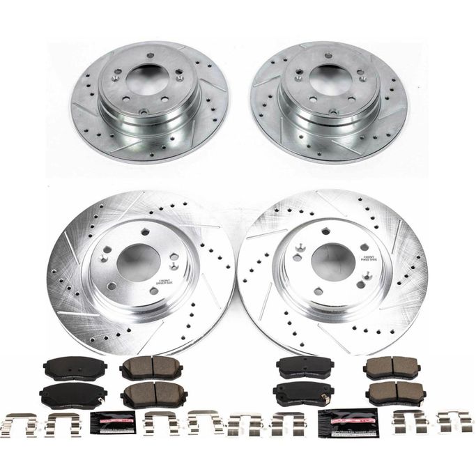 PWR-K7522, PowerStop Z23 Evolution Sport Brake Upgrade Kits for 2016-2020 OPTIMA, 2016-2019 SONATA - K7522 in UAE, Dubai. Condition - new. Price 1,740 AED. Photo, seller contacts | AUTO.AE