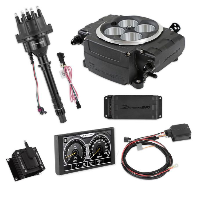SNE-5505115PXSBC, Holley Sniper 2 EFI 650 HP Base Fuel Injection Systems with Power Distribution Module 550-511-5PX-SBC in UAE, Dubai. Condition - new. Price 9,880 AED. Photo, seller contacts | AUTO.AE