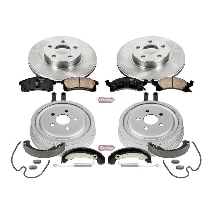 PWR-KOE15221DK, PowerStop Autospecialty Stock Replacement Disc and Drum Brake Kits for 2003-2005 CAVALIER, SUNFIRE - KOE15221DK в ОАЭ, Дубай. Состояние - новое. Цена ⁦1 300 AED⁩. Фото, контакты продавца | AUTO.AE