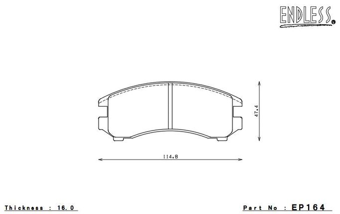 EP164SSY, ENDLESS EP164SSY Front brake pads NISSAN 180SX RS13/PULSAR SE(88-89)/SENTRA WAGON (88-90) في الإمارات العربية المتحدة, دبي. Condition - new. Price ⁦830 AED⁩. Photo, seller contacts | AUTO.AE