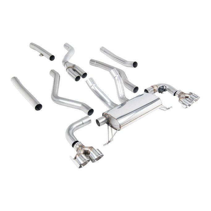 SSXBM1273, MILLTEK SSXBM1273 Cat-Back Exhaust, 3" (Polished GT-100 Trims) for BMW M340i / M340i Xdrive (G20) في الإمارات العربية المتحدة, دبي. Condition - new. Price ⁦15,190 AED⁩. Photo, seller contacts | AUTO.AE