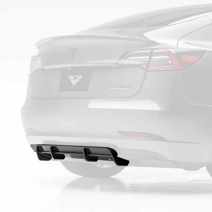 TEV1055, VORSTEINER TEV1055 Rear Diffuser VOLTA (Gloss Carbon) for TESLA Model 3 2017- в ОАЭ, Дубай. Состояние - новое. Цена 5 570 AED. Фото, контакты продавца | AUTO.AE