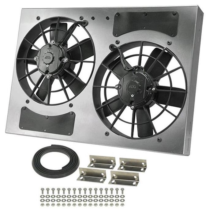 DER-16833, 11 Inch 3,750 CFM Derale High-Output Dual RAD Fan and Shroud Kit 16833 في الإمارات العربية المتحدة, دبي. Condition - new. Price ⁦2,750 AED⁩. Photo, seller contacts | AUTO.AE