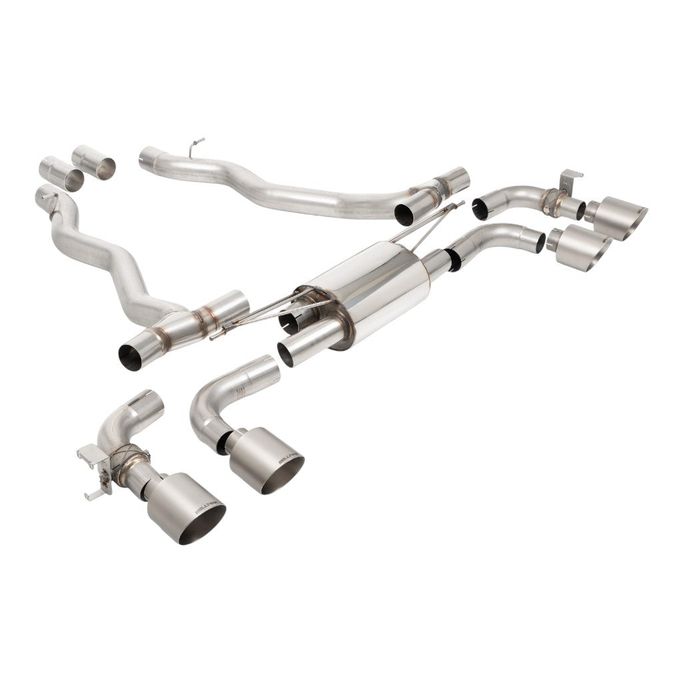 SSXBM1404, MILLTEK SSXBM1404 Axle-Back Exhaust, 3.15'' (GT-115 Brushed Titanium Tips) for BMW M5 (G90 / G99) в ОАЭ, Дубай. Состояние - новое. Цена ⁦20 330 AED⁩. Фото, контакты продавца | AUTO.AE