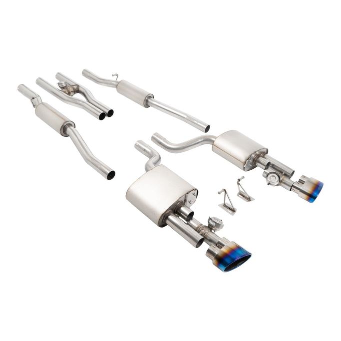 SSXAU1130, MILLTEK SSXAU1130 Cat-Back Exhaust, 2.5'' (Blue Titanium Tips) for AUDI RS4 (B7) 2006-2007 в ОАЭ, Дубай. Состояние - новое. Цена 18 890 AED. Фото, контакты продавца | AUTO.AE