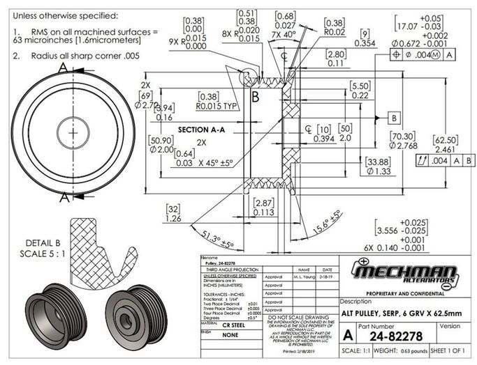 MEH-24-82278, MechMan Alternator Pulleys 24-82278 في الإمارات العربية المتحدة, دبي. Condition - new. Price ⁦150 AED⁩. Photo, seller contacts | AUTO.AE