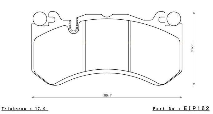 EIP162ME20, ENDLESS EIP162ME20 Front brake pads AUDI RS6(C6)/MERCEDES-Benz E63/E63/CLS63/SL55/SL63/SL65 في الإمارات العربية المتحدة, دبي. Condition - new. Price ⁦1,930 AED⁩. Photo, seller contacts | AUTO.AE