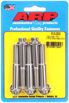 613-2500, ARP 613-2500 SAE Bolt Kit 3/8-16 x 2.500 12pt SS bolts в ОАЭ, Дубай. Состояние - новое. Цена 240 AED. Фото, контакты продавца | AUTO.AE