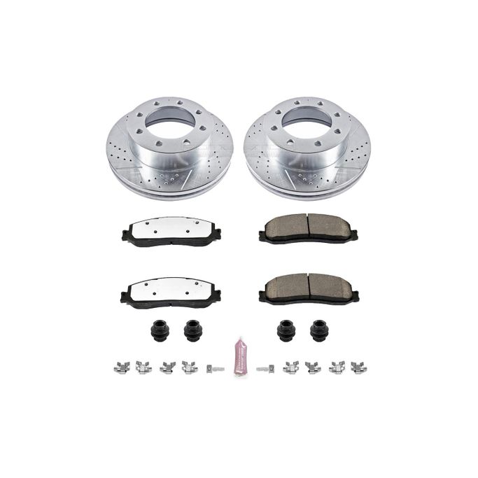 PWR-K6545-36, PowerStop Z36 Truck and Tow Brake Upgrade Kits for 2012 F-250 SUPER DUTY, F-350 SUPER DUTY - K6545-36 в ОАЭ, Дубай. Состояние - новое. Цена ⁦1 800 AED⁩. Фото, контакты продавца | AUTO.AE