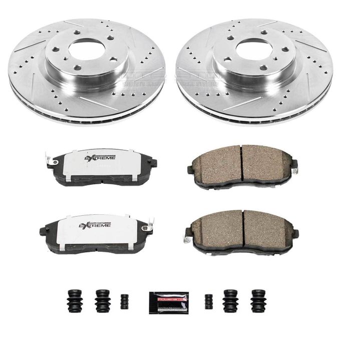 PWR-K3140-26, PowerStop Z26 Street Warrior Brake Upgrade Kits for 2003-2005 350Z, G35 - K3140-26 في الإمارات العربية المتحدة, دبي. Condition - new. Price ⁦1,130 AED⁩. Photo, seller contacts | AUTO.AE