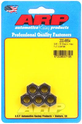 200-8654, ARP 200-8654 Nut Kit 3/8-16" black coarse hex в ОАЭ, Дубай. Состояние - новое. Цена 150 AED. Фото, контакты продавца | AUTO.AE