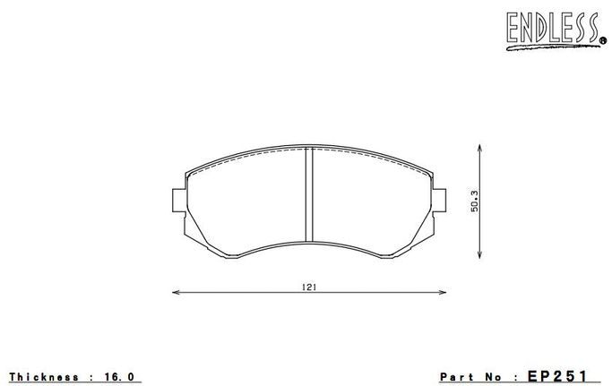 EP251SSY, ENDLESS EP251SSY Front brake pads NISSAN SILVIA S14 NA After M/C في الإمارات العربية المتحدة, دبي. Condition - new. Price ⁦830 AED⁩. Photo, seller contacts | AUTO.AE