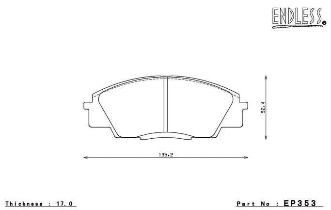 EP353SSY, ENDLESS EP353SSY Front brake pads HONDA ACCORD CF3 في الإمارات العربية المتحدة, دبي. Condition - new. Price 830 AED. Photo, seller contacts | AUTO.AE